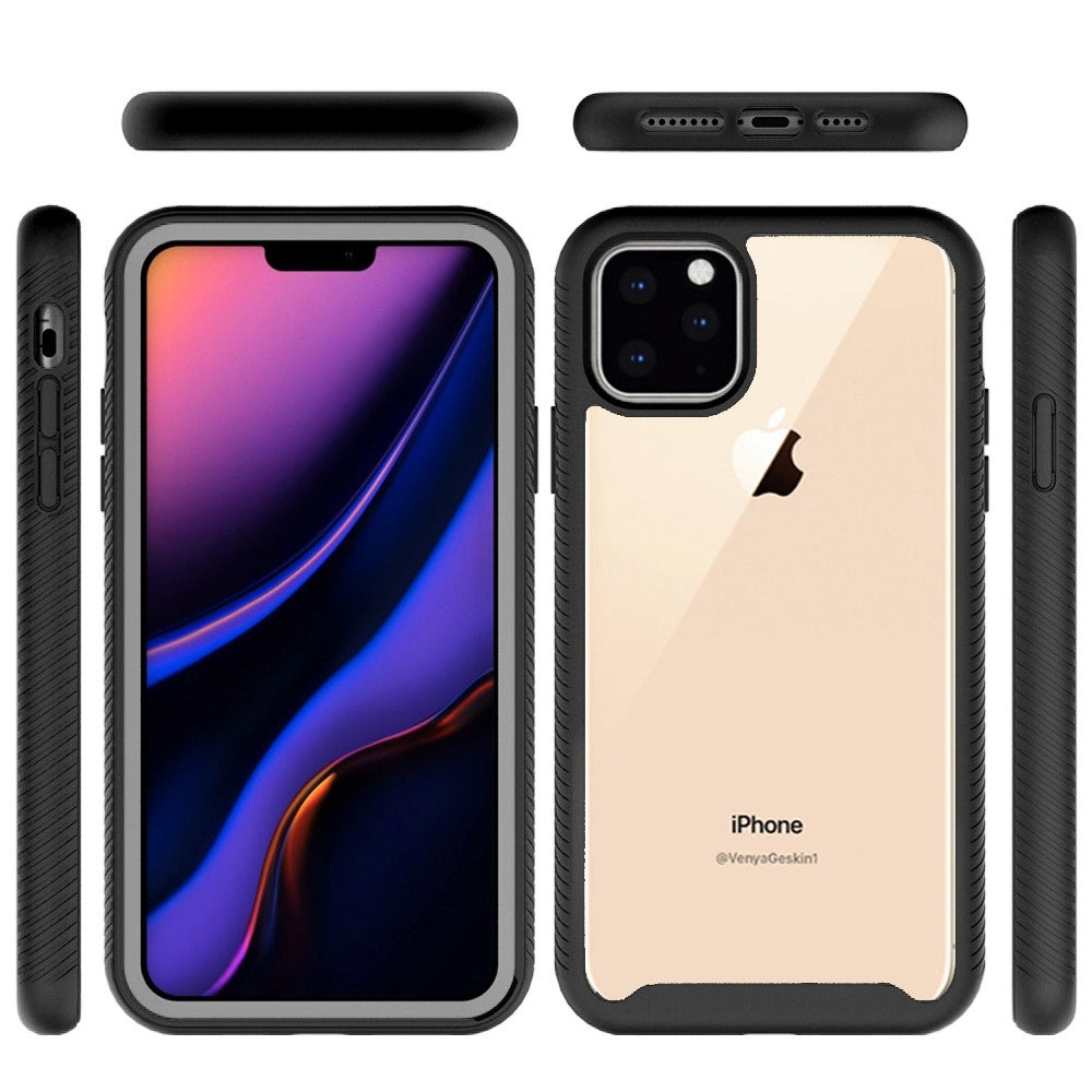 GSA Shockproof Heavy Duty Bumper Case For iPhone 13 Pro Max (6.7") - Clear/Black