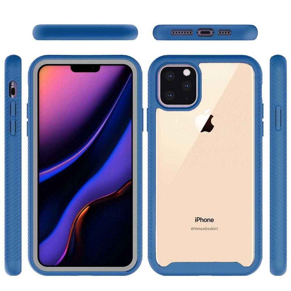 GSA Shockproof Heavy Duty Bumper Case For iPhone 13 Pro Max (6.7") - Clear/Blue