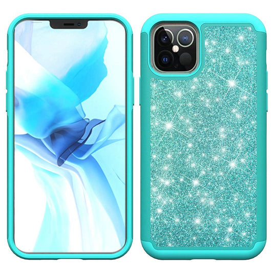 GSA Glitter bling Hybrid Case For iPhone 13 Pro Max (6.7") - Teal