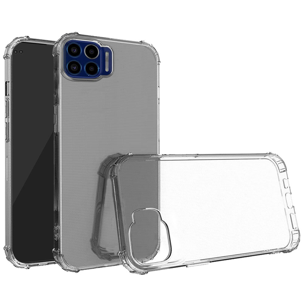 HRW For Motorola Moto One 5g Moto G 5g Plus Shockproof Transparent Thick Tpu Case Cover - Clear