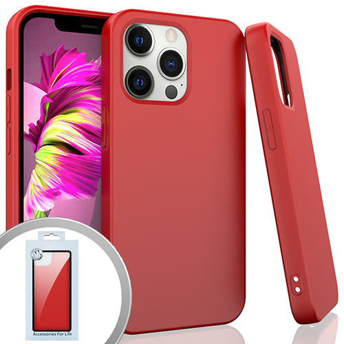 GSA Silicone Candy Case for Apple iPhone 13 Pro 6.1 - Red