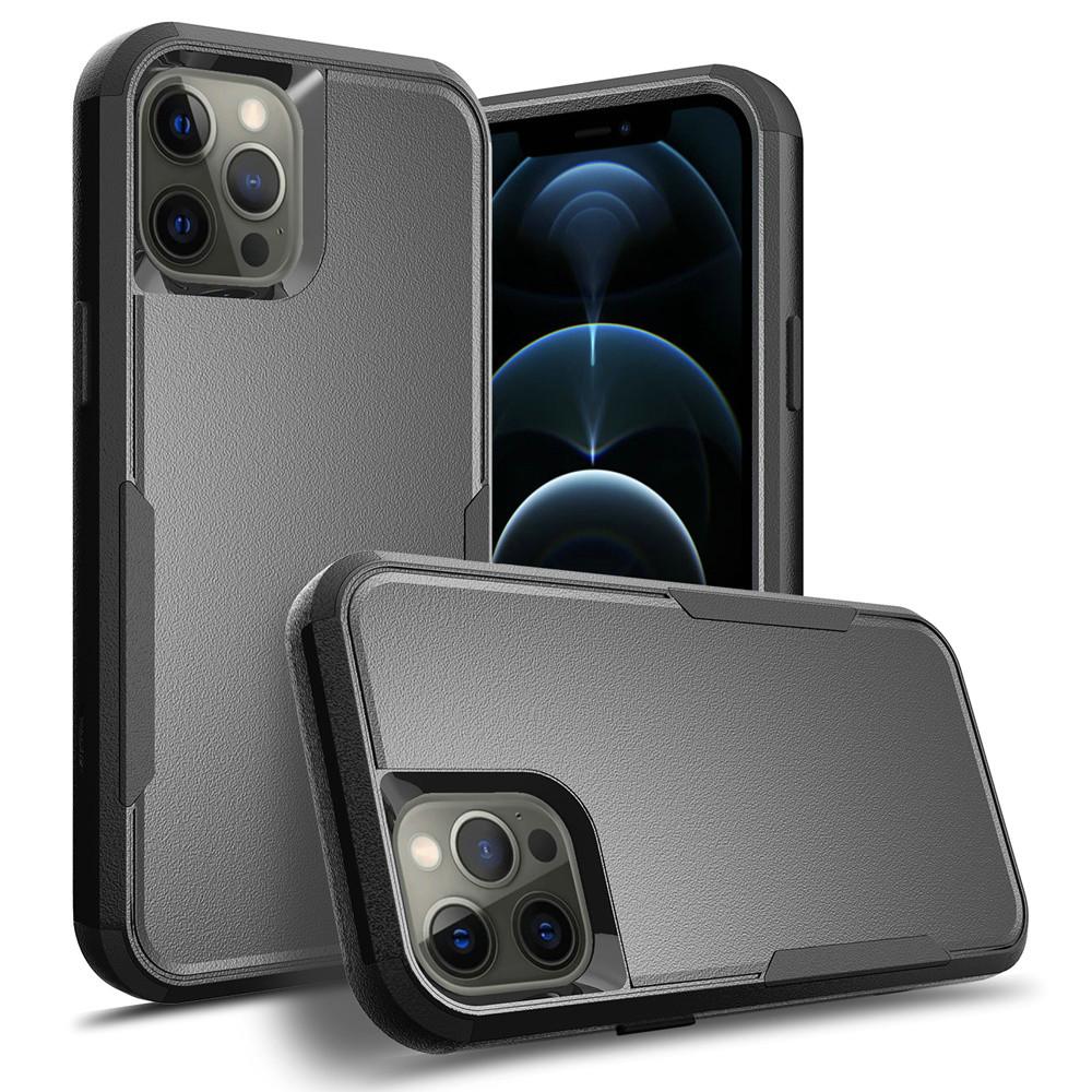 GSA Tuff Anti-Slip Hybrid Case Cover For iPhone 13 Pro Max (6.7") - Black