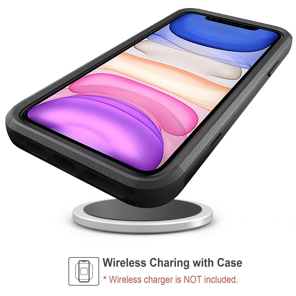 GSA Tuff Anti-Slip Hybrid Case Cover For iPhone 13 Pro Max (6.7") - Black