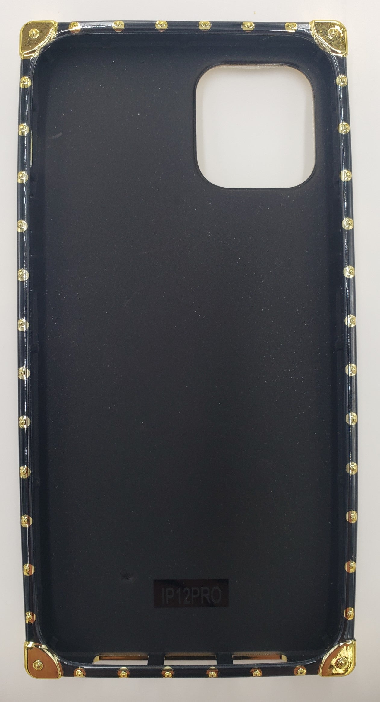 GSA Checker Travel Chest Style Candy Case For iPhone 12, 12 Pro (6.1") - Beige