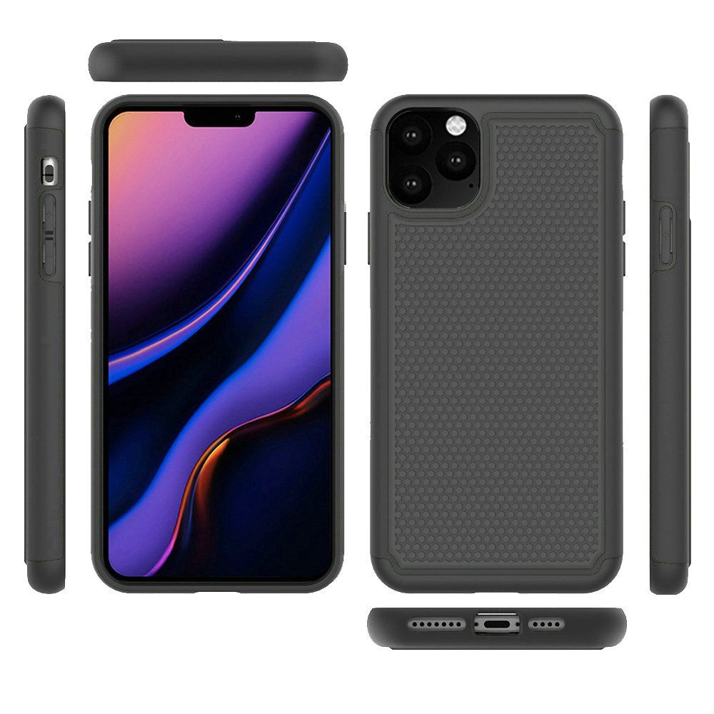 GSA Grippy Shockproof Hybrid Case for iPhone 13 Mini 5.4" - Black