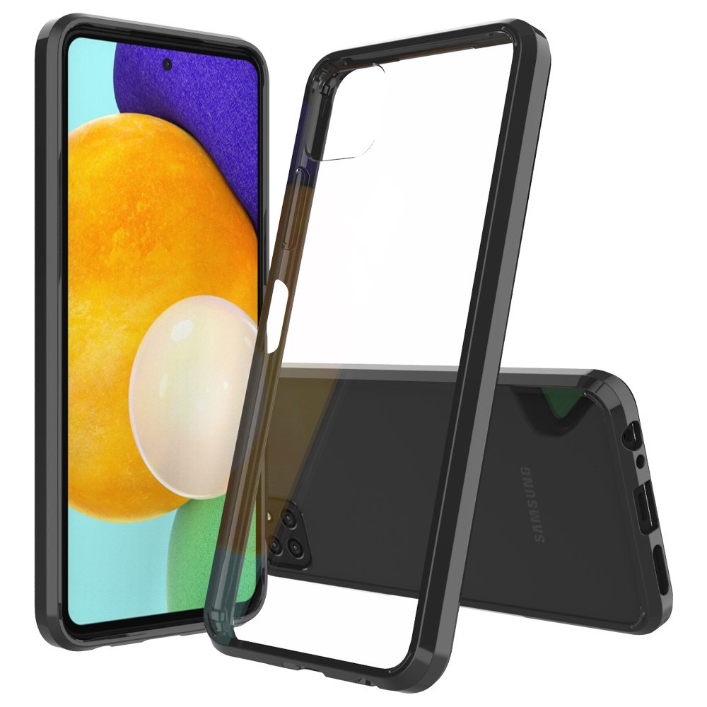 GSA Transparent Bumper Case for Samsung Galaxy A22 5g, Boost Celero 5g - Clear/Black