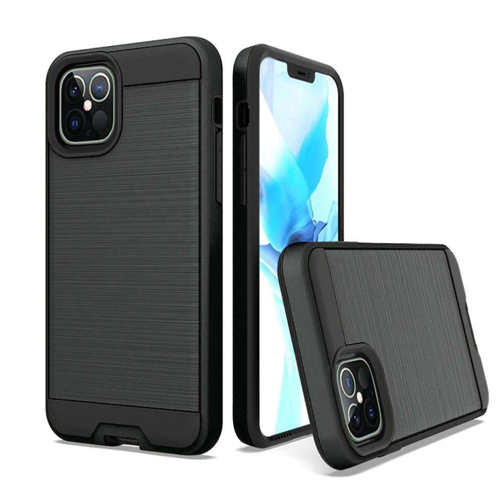 GSA Brushed Hybrid Case for iPhone 13 (6.1') - Black