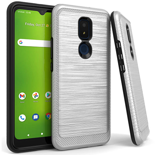 GSA Brushed Case w/Edge Design for Cricket Icon 3 - Silver