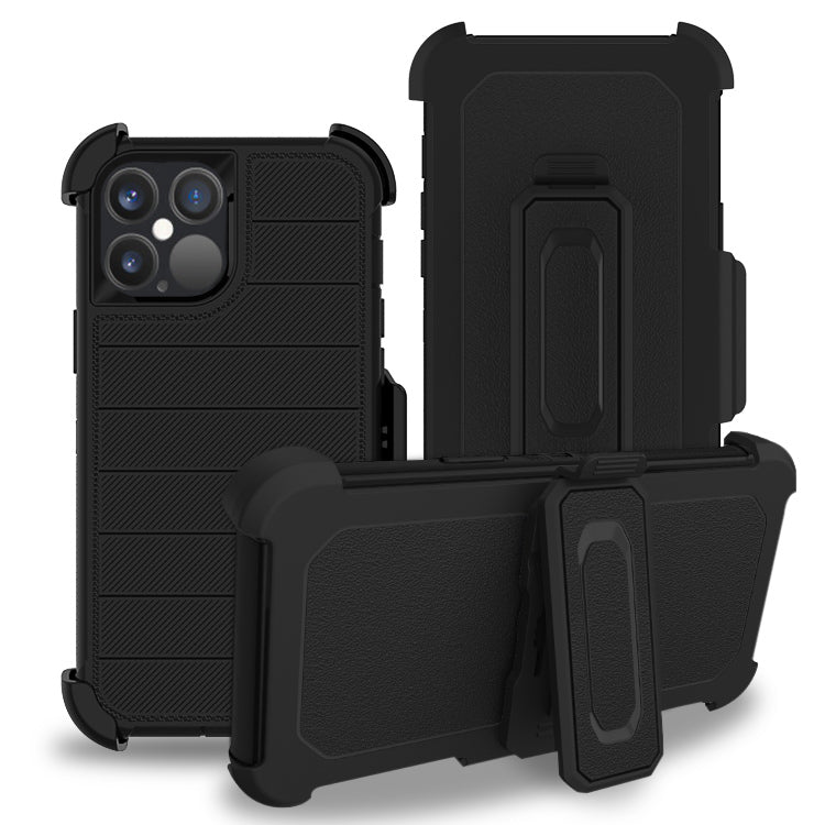 GSA 3in1 Holster Clip Kickstand Hybrid Case For iPhone 13 (6.1") Cover Black