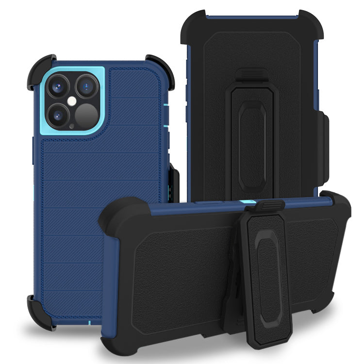 GSA 3in1 Holster Clip Kickstand Hybrid Case For iPhone 13 (6.1") Cover Blue