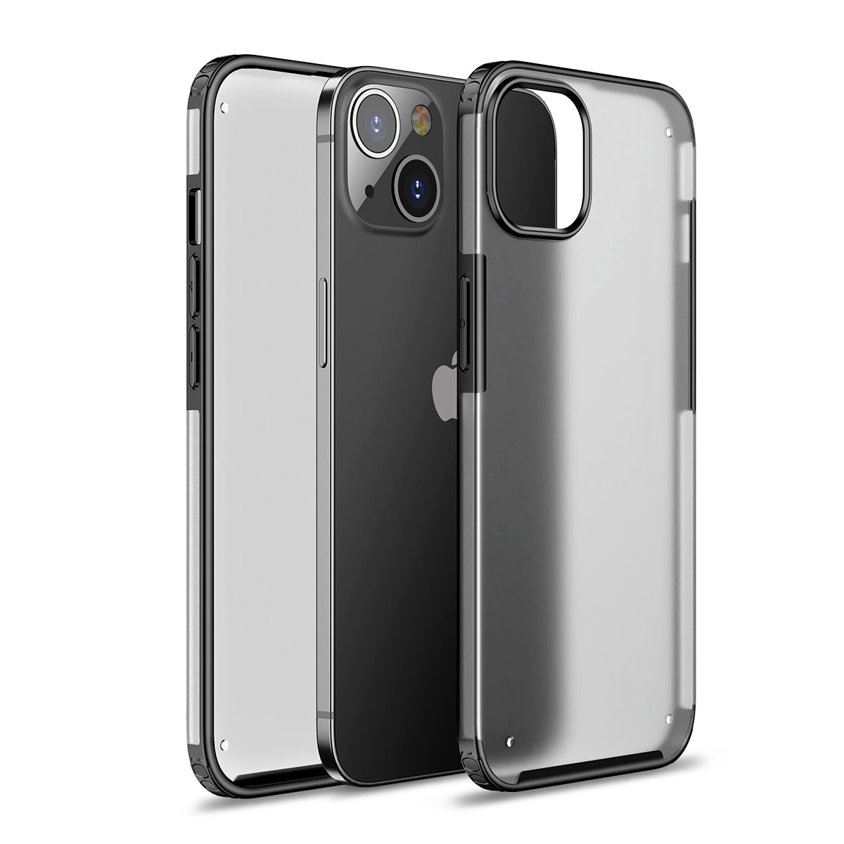 GSA Premium Matte Bumper Case for iPhone 13 Pro (6.1") - Clear/Black