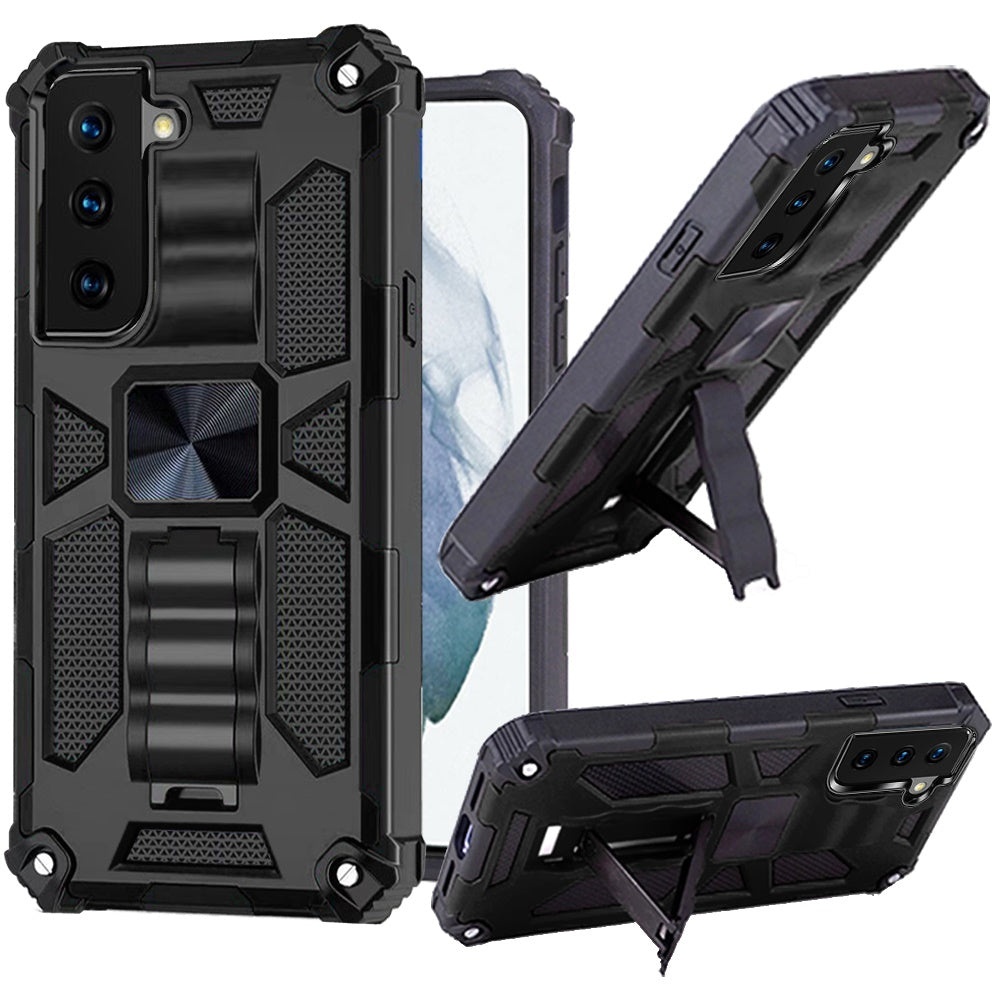 GSA Machine Case w/Magnetic Ring Stand for Samsung S22 - Black