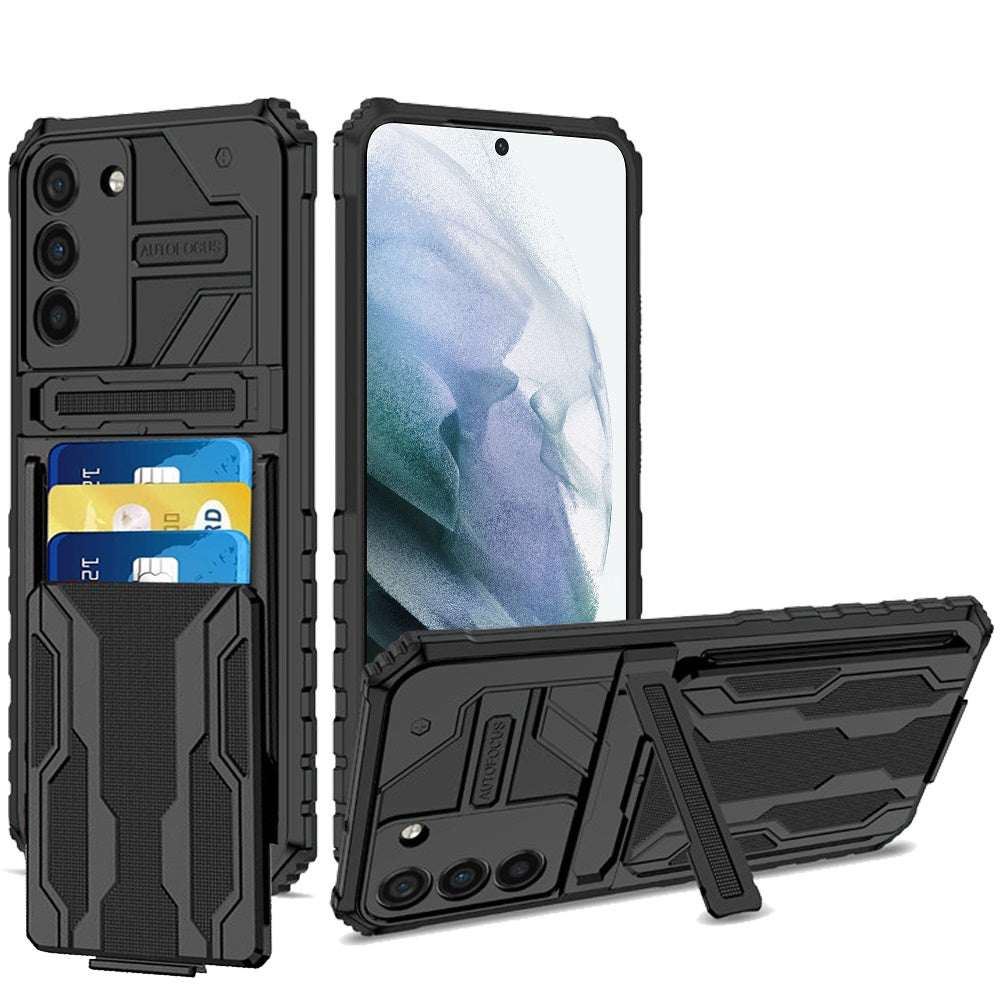 GSA Card Slot Kickstand Case for Samsung Galaxy S22 Plus - Black