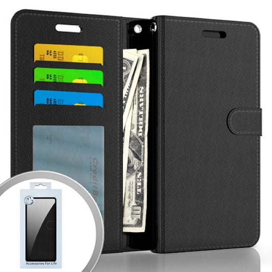 GSA Lux Flip Wallet Case for Samsung Galaxy S22 Plus - Black