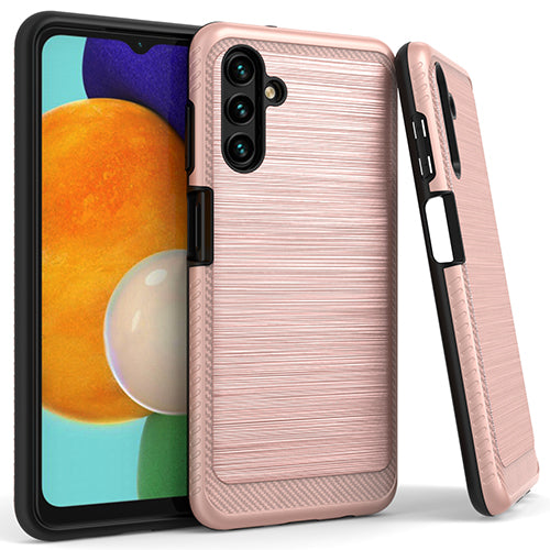 GSA Brushed Case Edge Design for Samsung Galaxy A13 - Rose Gold