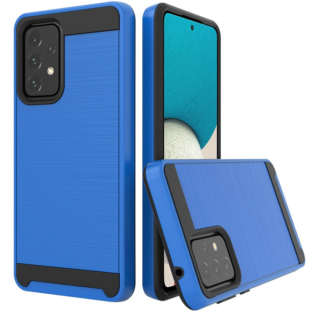 GSA Slim Brushed Hybrid Case for Samsung Galaxy A53 5G - Blue/Black