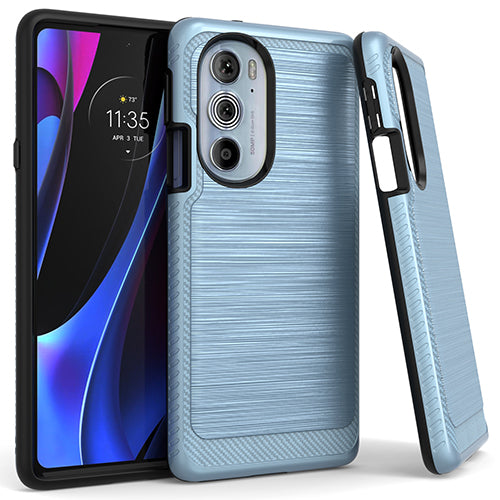 GSA Brushed Hybrid Case For Motorola Moto Edge Plus XT2201 Blue