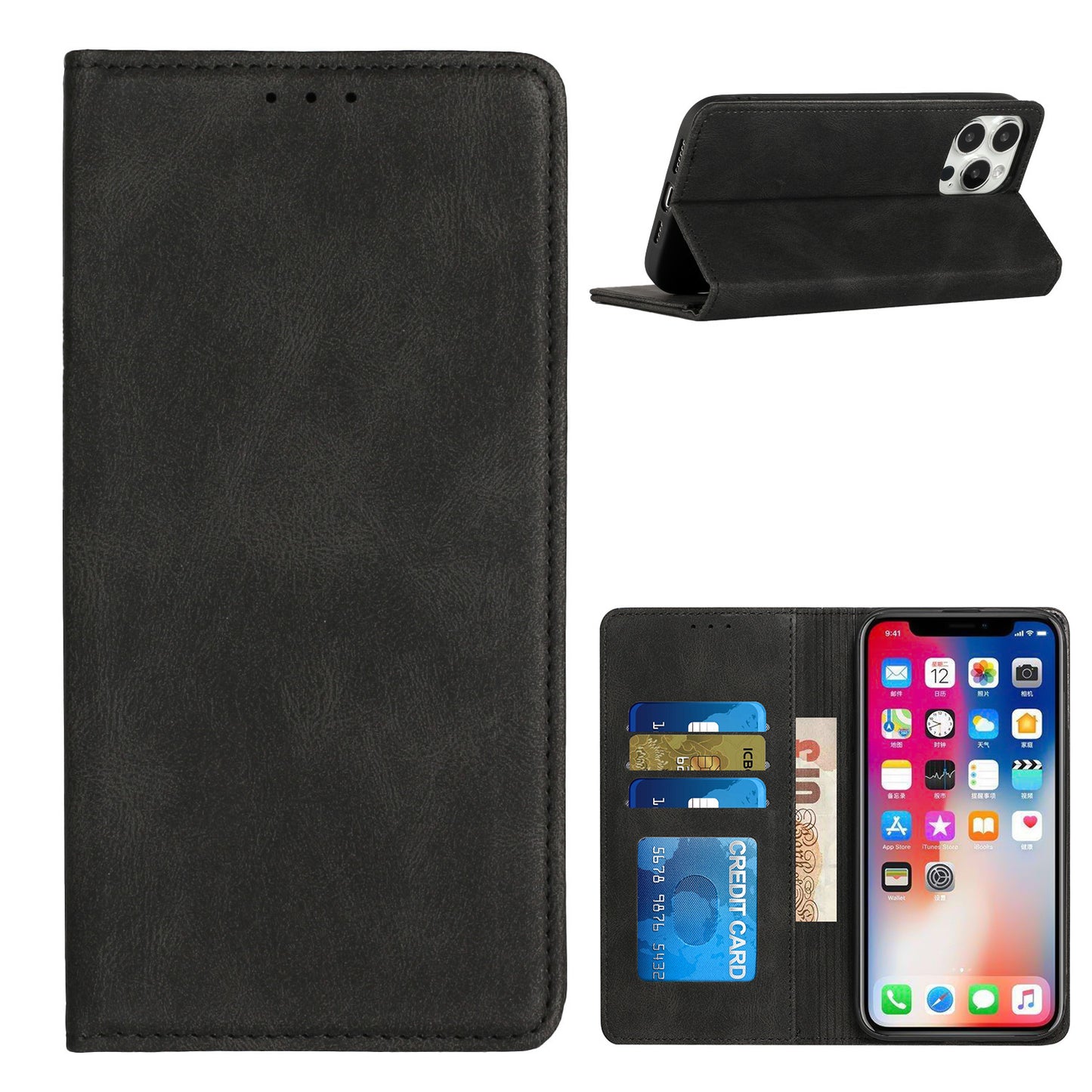GSA Wallet ID Holder For Samsung Galaxy A13 5G - Black