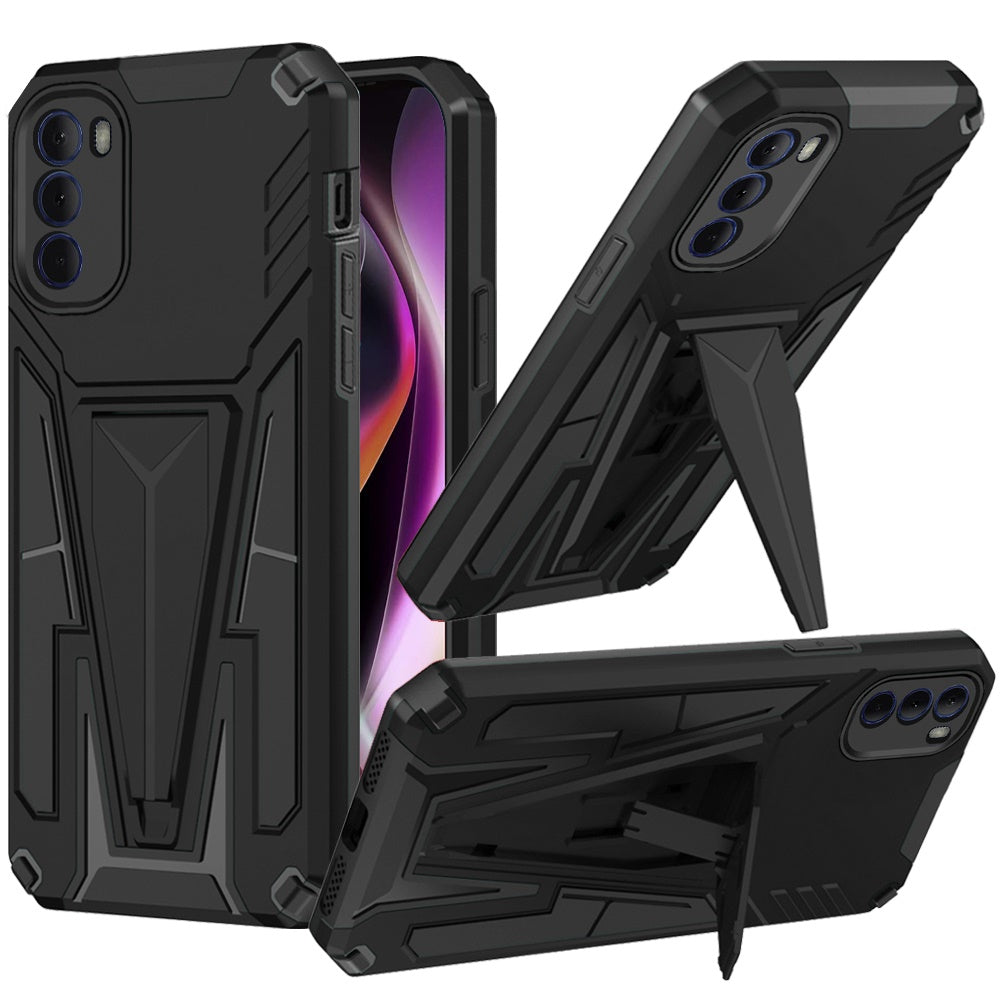 GSA Alien Shockproof Stand Magnetic Case For Motorola Moto G 5G 2022 - Black
