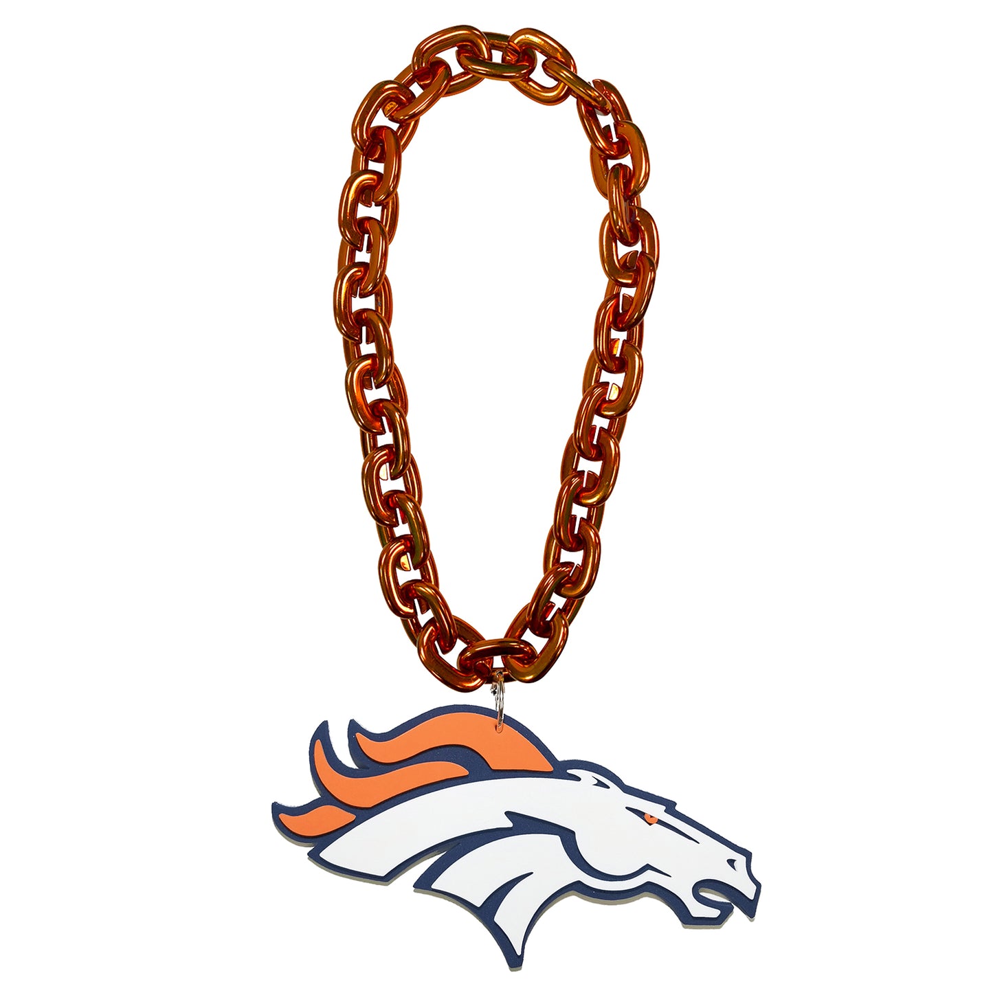 Aminco NFL Officially Licensed Denver Broncos 3D Foam Magnet Fan Chain Orange