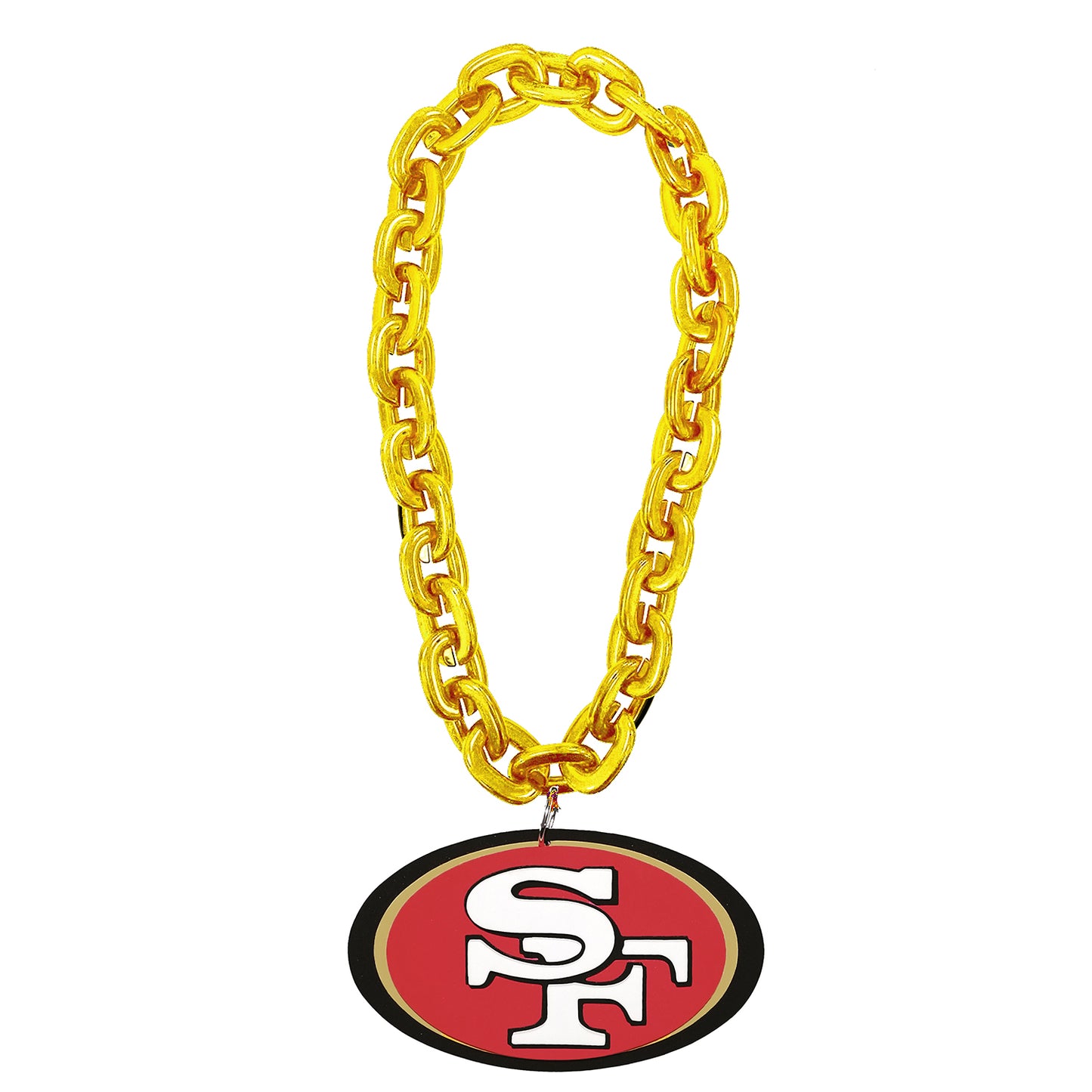 Aminco NFL Licensed San Francisco 49ers 3D Foam Fan Chain Gold