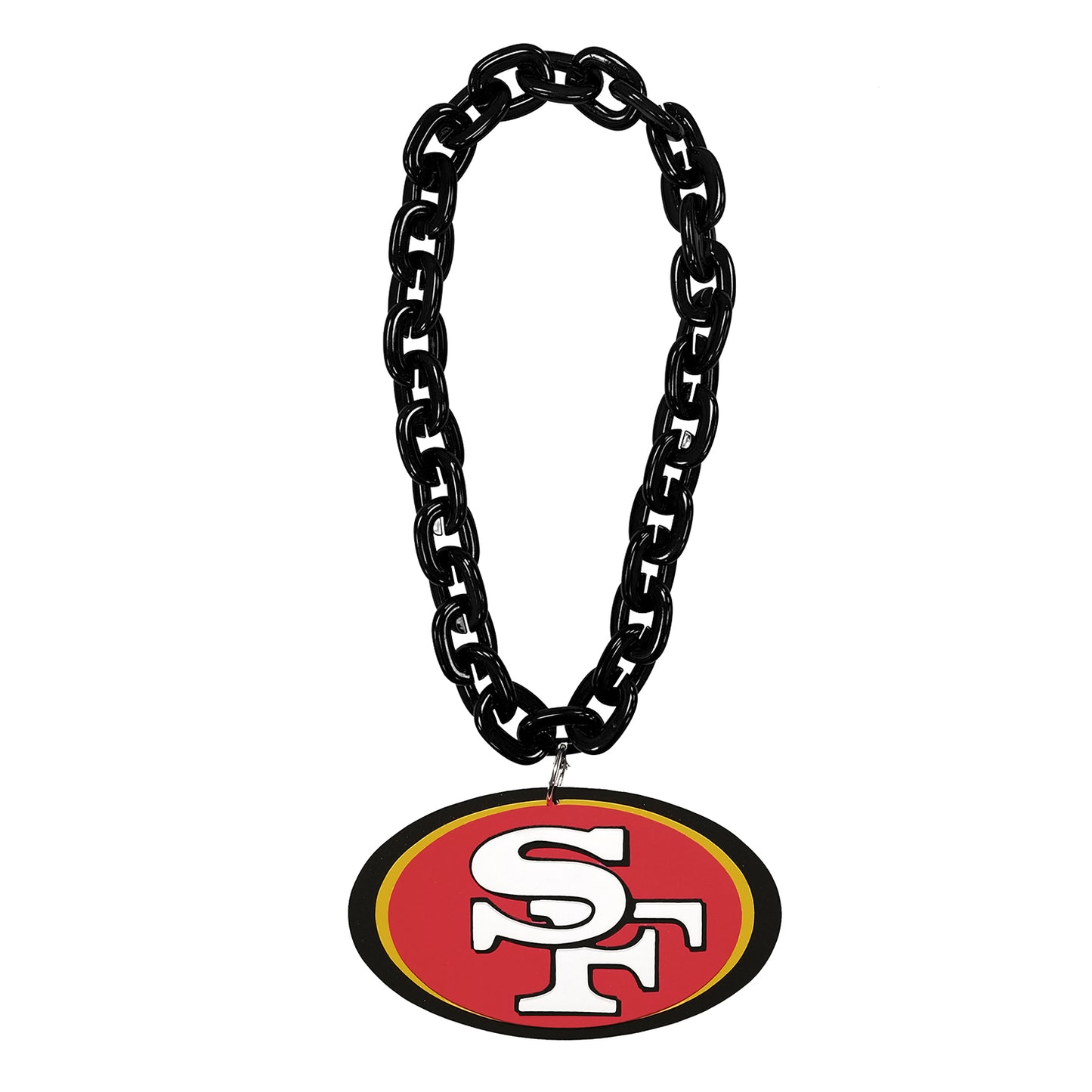 Aminco NFL Licensed San Francisco 49ers 3D Foam Fan Chain Black