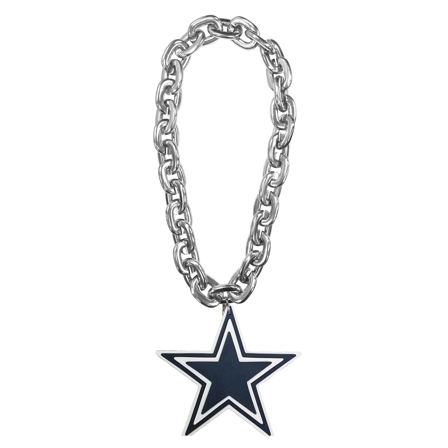 Aminco NFL Licensed Dallas Cowboys 3D Fan Chain Foam Silver