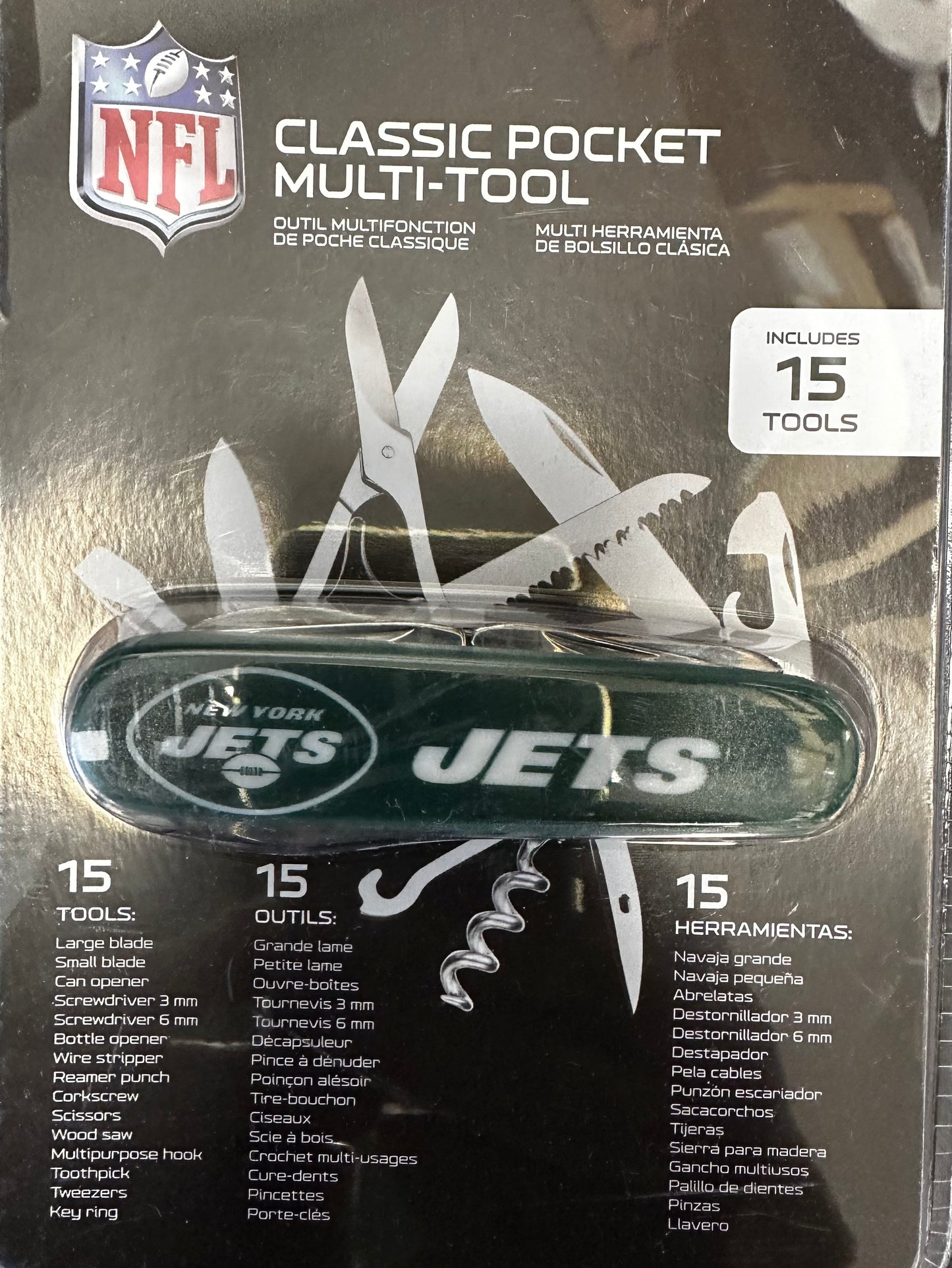 The Sports Vault NFL New York Jets Classic Pocket Multi-Tool