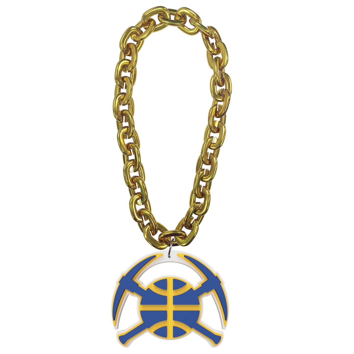 Aminco NBA Officially Licensed Denver Nuggets 3D Foam Fan Chain Gold