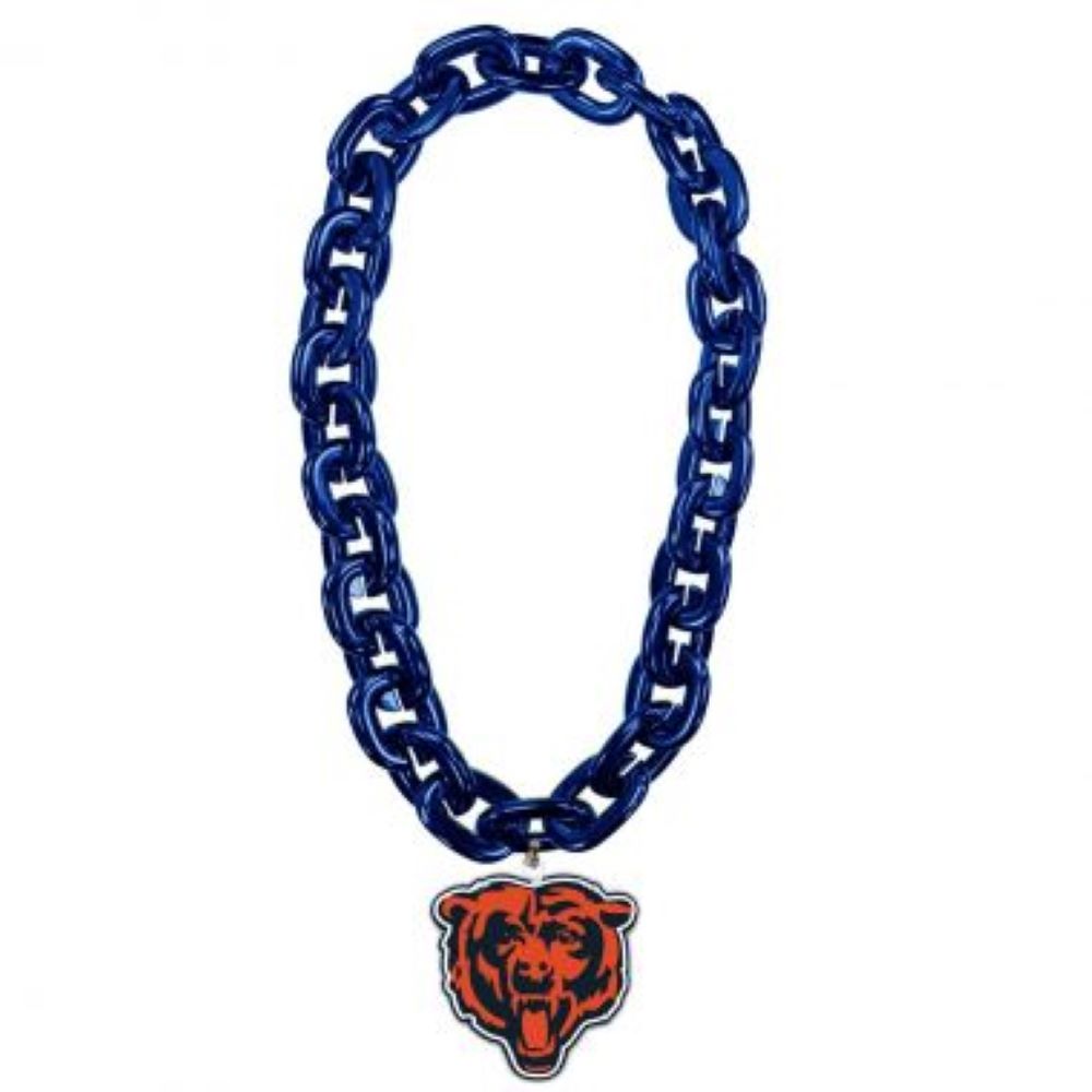 Aminco NFL Chicago Bears Head Fan Chain Magnet Blue Chain