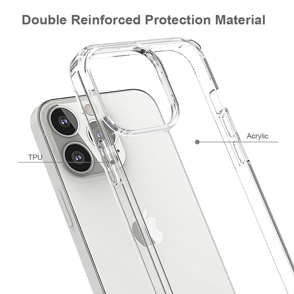 GSA Fusion Acrylic Hybrid Case For Apple iPhone 14 Pro - Clear