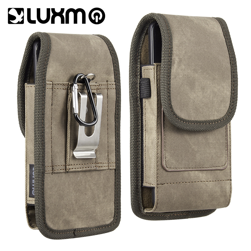 Luxmo Universal 2-Card Slot Vertical Pouch 5 inch - Light Brown