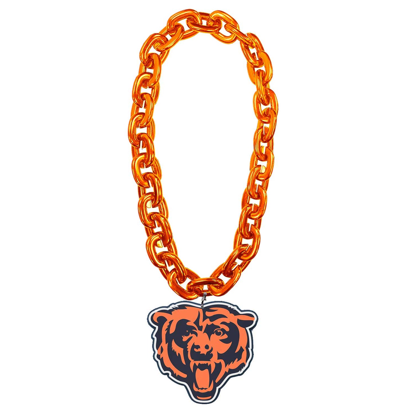 Aminco NFL Chicago Bears Head Fan Chain Magnet Orange Chain