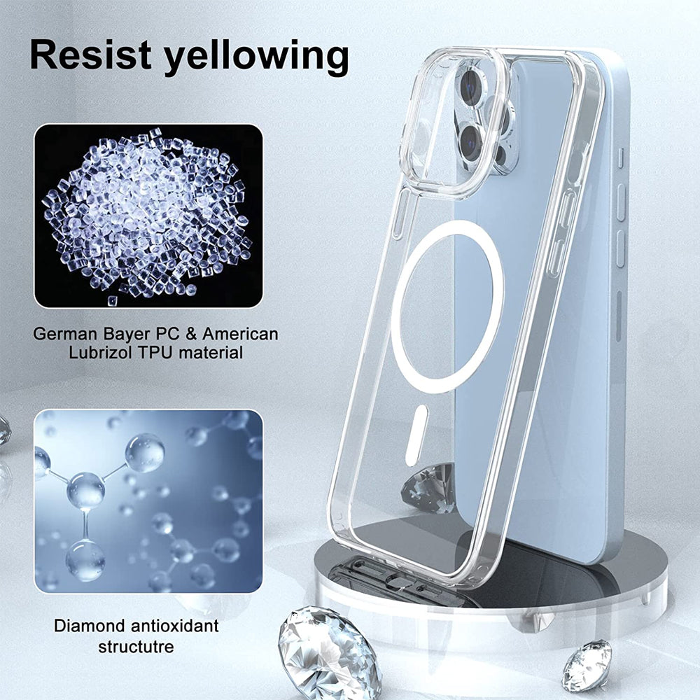 GSA Bumper MagSafe Charger Case for Apple Pro Max Ultra Clear