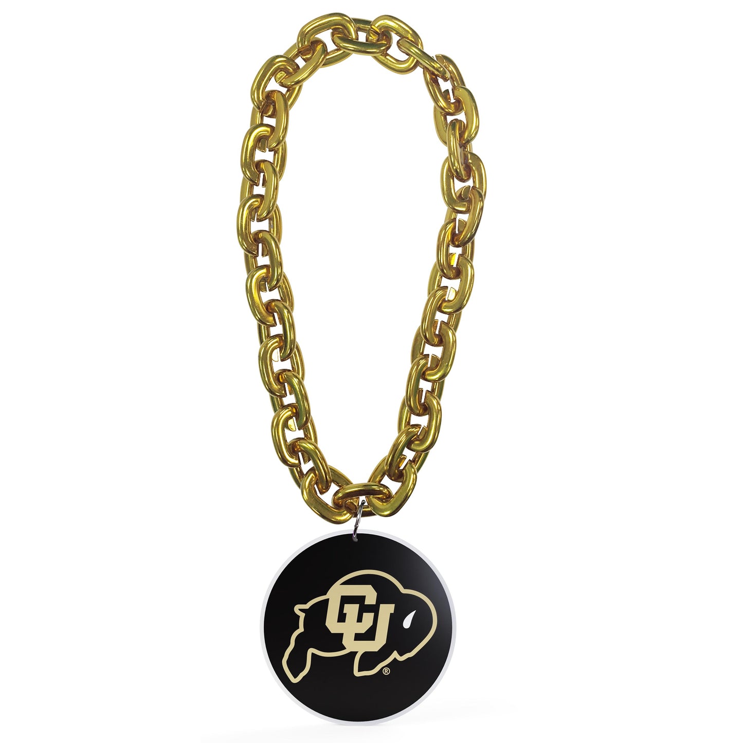 Aminco Licensed NCAA Colorado Buffaloes Gold Fan Chain Logo