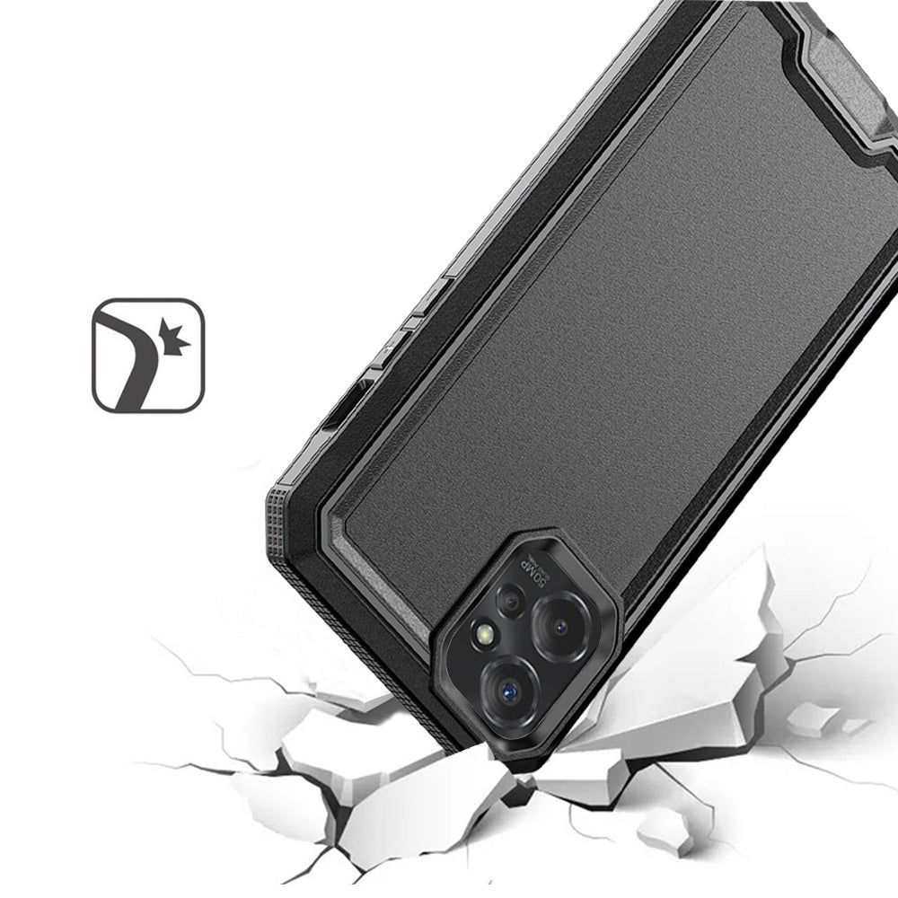 GSA Tough Fused Hybrid Case Cover For Motorola Edge Plus 2023, XT2301 - Black