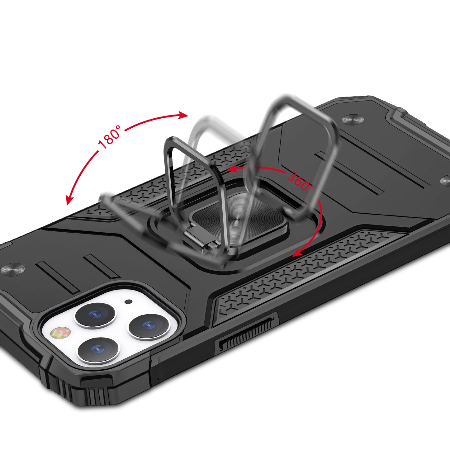 GSA Robust Magnetic Kickstand Case For iPhone 14 Pro Max 6.7" - Black
