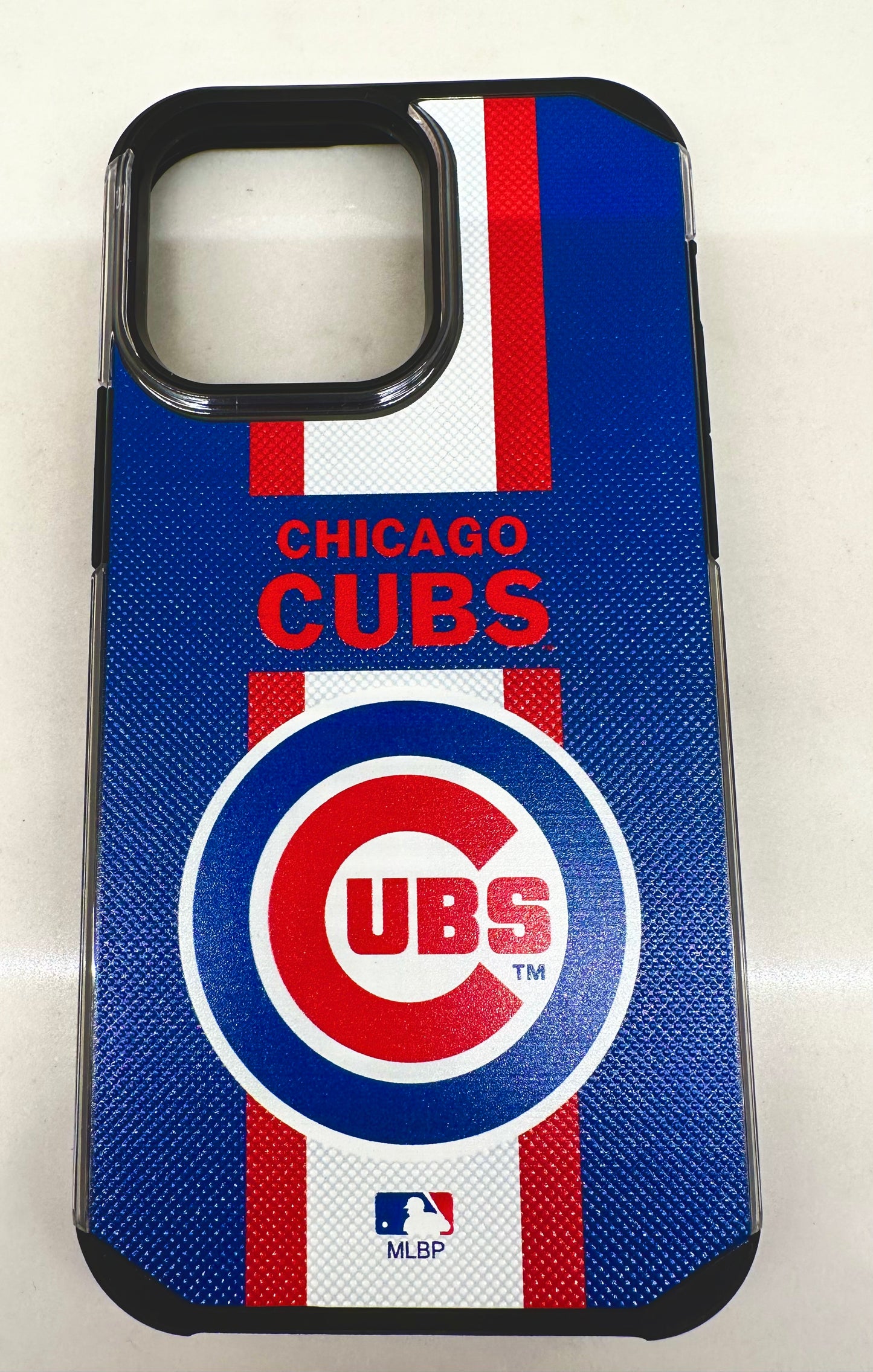 PBG MLB TXT Stripe Chicago Cubs For Apple iPhone 14 Pro Max 6.7"