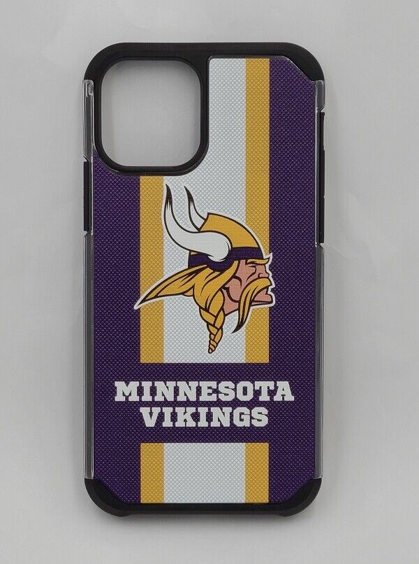 PBG NFL Minnesota Vikings Textured Stripe Case for iPhone 14 Pro Max (6.7")