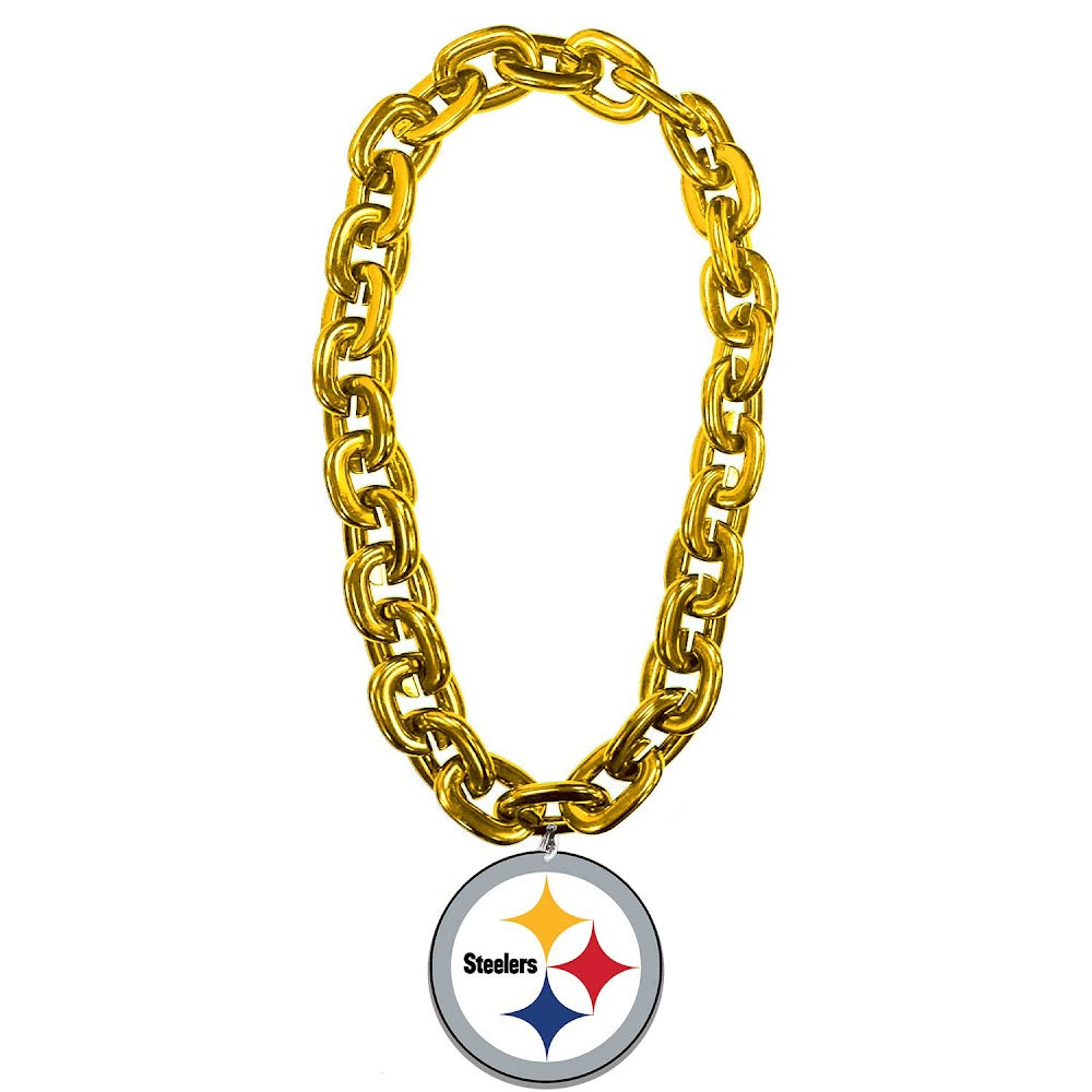 Aminco NFL Pittsburgh Steelers 3D Fan Chain Gold Logo