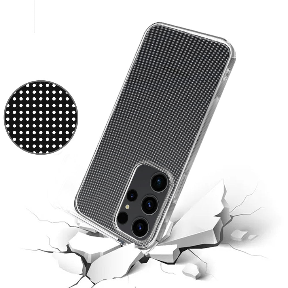 GSA Minimalistic Transparent Clear Thick TPU Case For Samsung Galaxy s24 Ultra - Clear