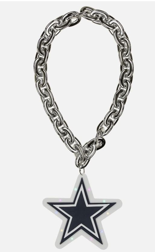 FOCO NFL Jumbo Fan Chain LED Light Up Dallas Cowboys