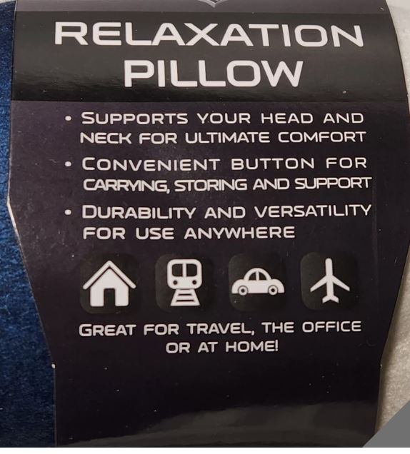 Pegasus NFL Licensed Baltimore Ravens Travel Head & Neck Relaxation Pillow