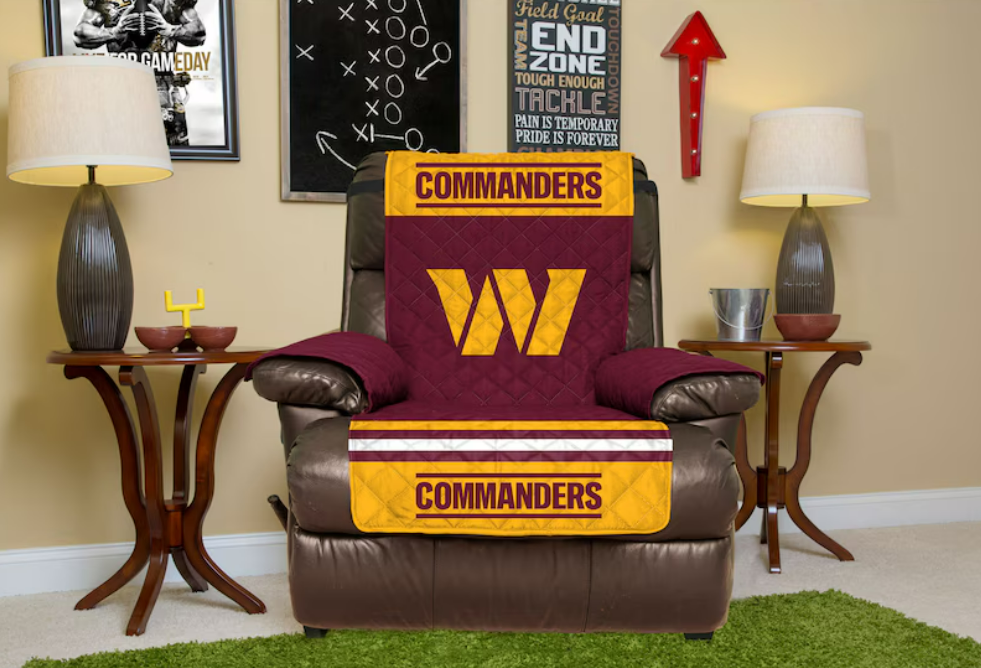 P.S. NFL Washington Commanders Recliner Waterproof Furniture Protectors