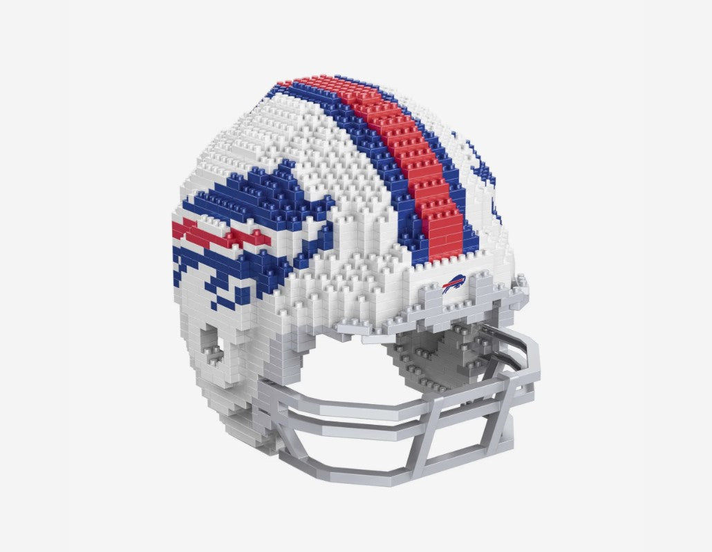 FOCO BRXLZ NFL Licensed Buffalo Bills 3-D Puzzle Helmet, 1pc Face Mask