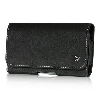 Brown Leather Pouch Carrying Case W/belt Clip and Loops for HTC Evo 4g, Hd2.