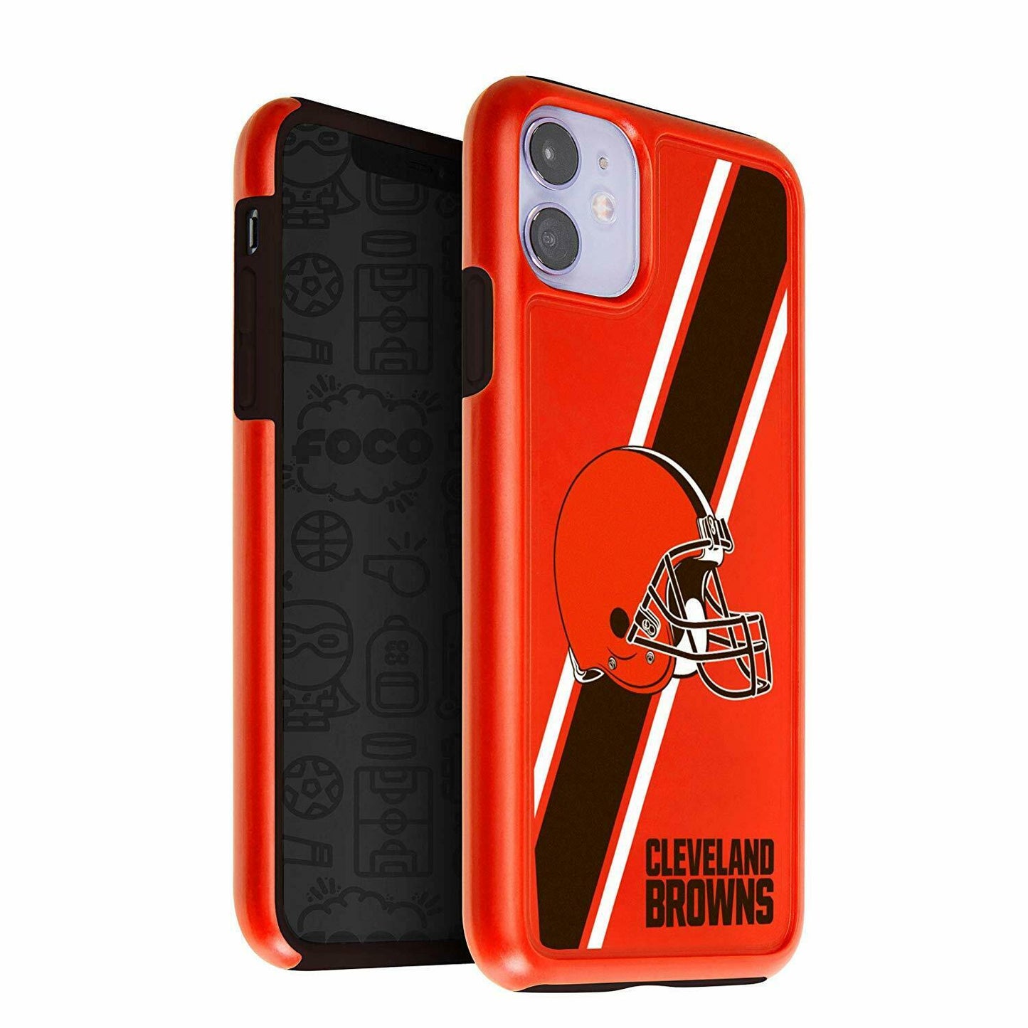 FOCO NFL Cleveland Browns Hybrid Case for iPhone 11 & XR (6.1")