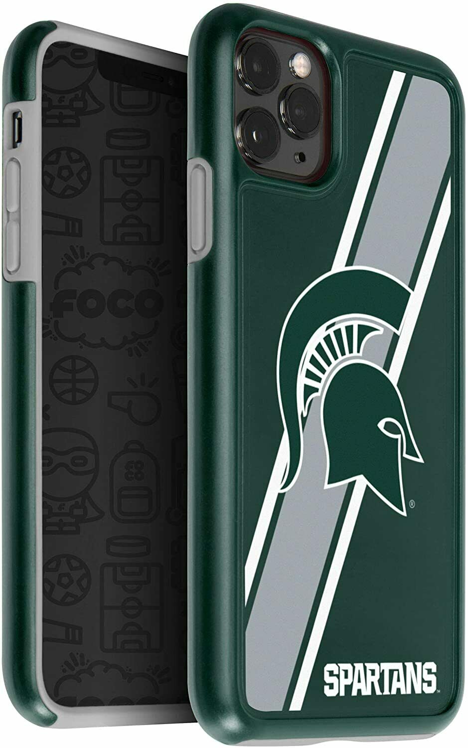 FOCO NCAA Michigan State Spartans Hybrid for iPhone 11 Pro, X & XS (5.8")