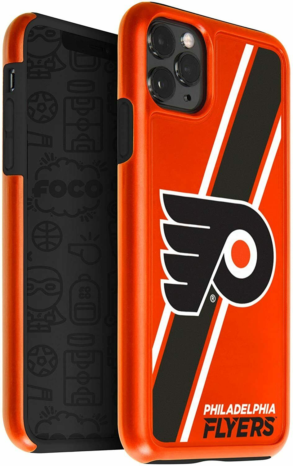 FOCO NHL Philadelphia Flyers Hybrid Case for iPhone 11 Pro, X & XS (5.8")