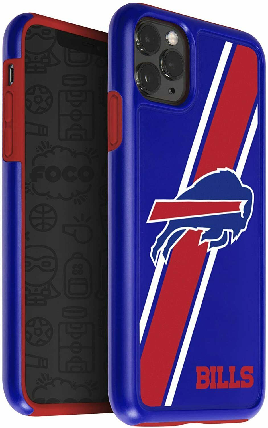 FOCO NFL Buffalo Bills Dual Hybrid Case for iPhone 11 Pro, X & XS (5.8")